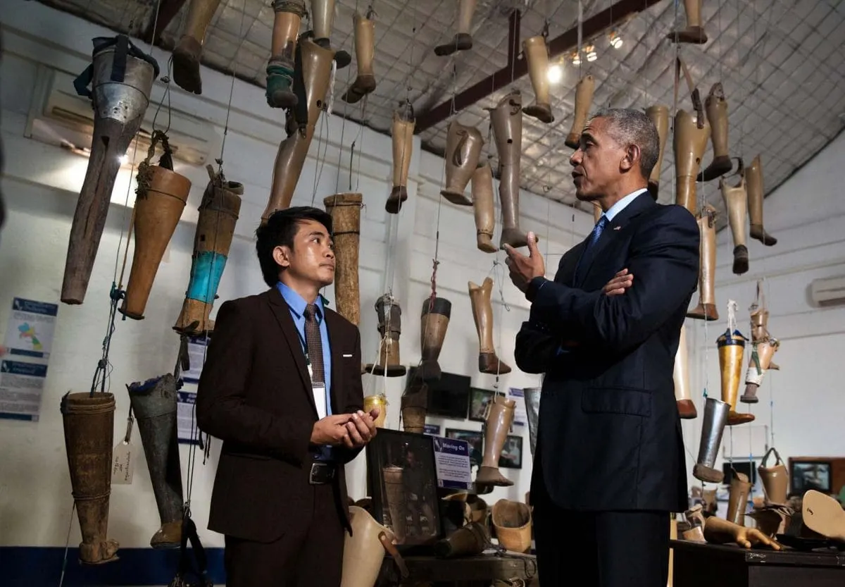 Obama at COPE visitor's center